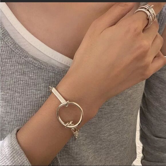 #26 NEW 925 Sterling Silver Unique Chain Bracelet - Picture 1 of 7